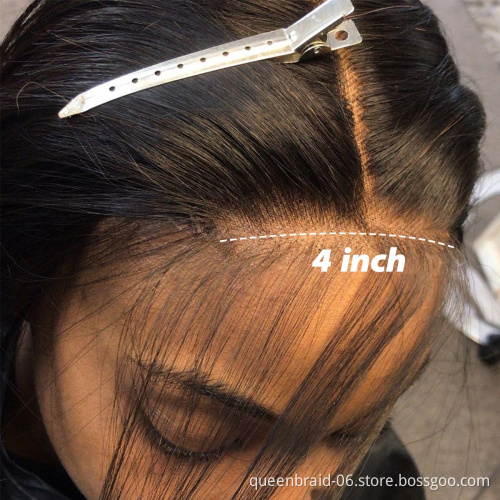 Short Bob Wigs 4X4 Lace Closure Wigs Brazilian Virgin Human Hair Straight Bob lace Front Wigs Pre Plucked with Baby Hair Natural